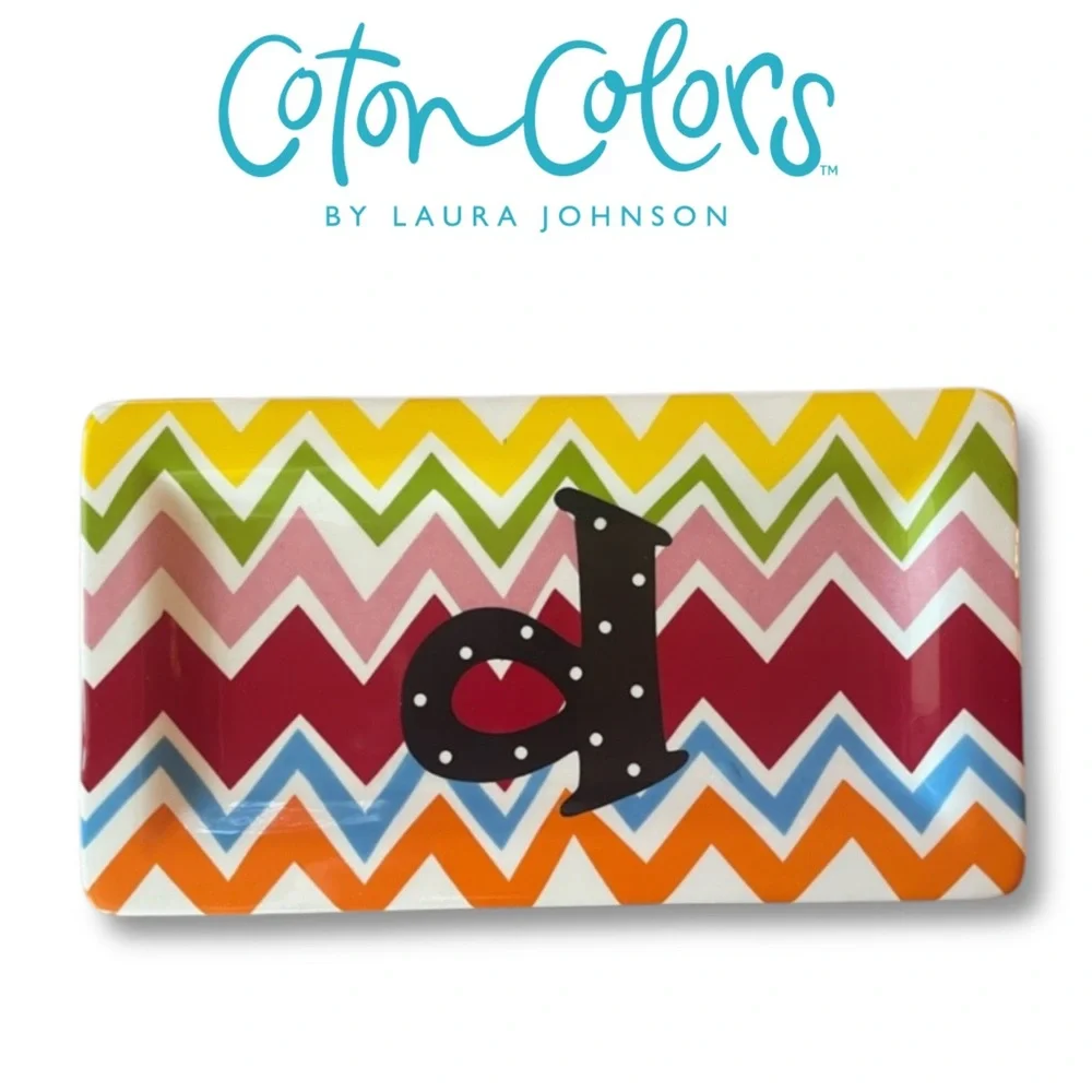 Coton Colors Bargello Mix Chevron Rectangular Tray